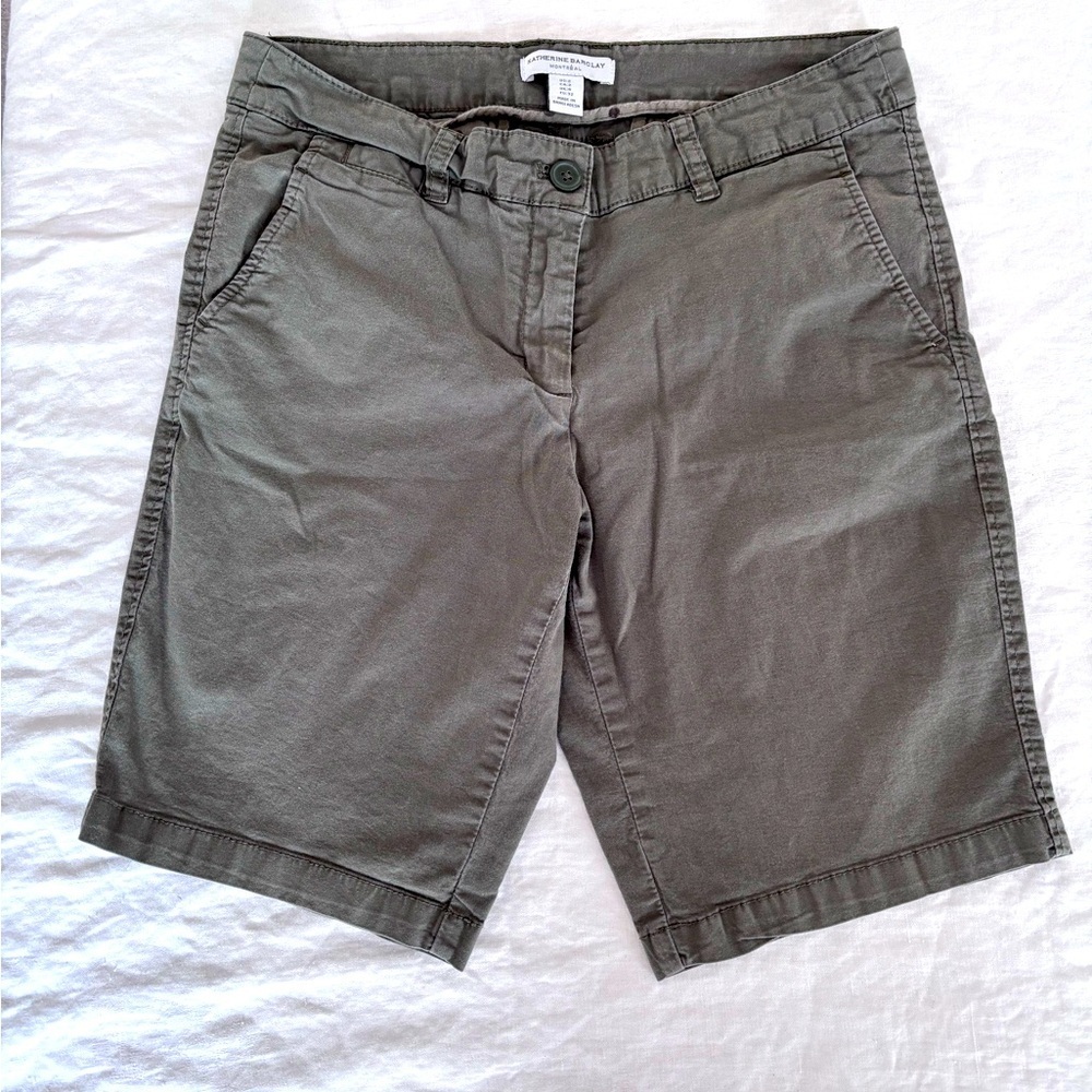 Katherine Barclay Montreal Women’s Khaki Chino Shorts Size 2